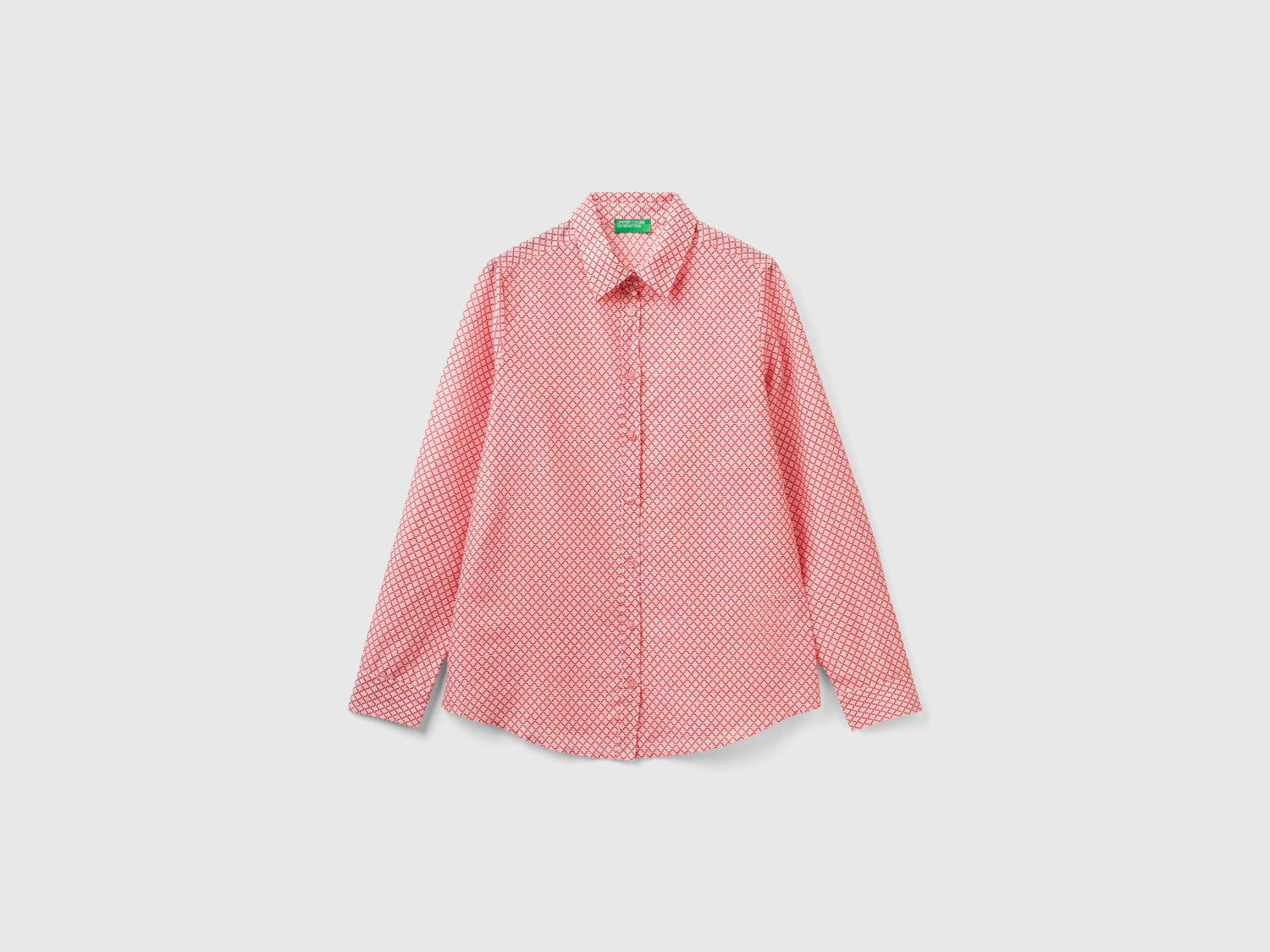 Camicia fantasia da donna rosa | Benetton Outlet