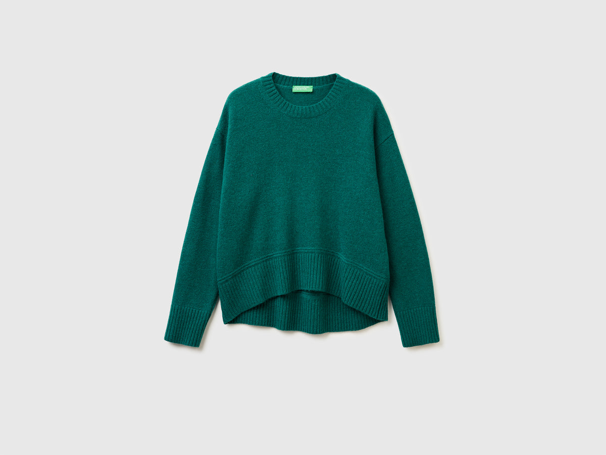 Maglia boxy fit in misto lana