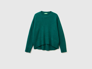 Maglia boxy fit in misto lana