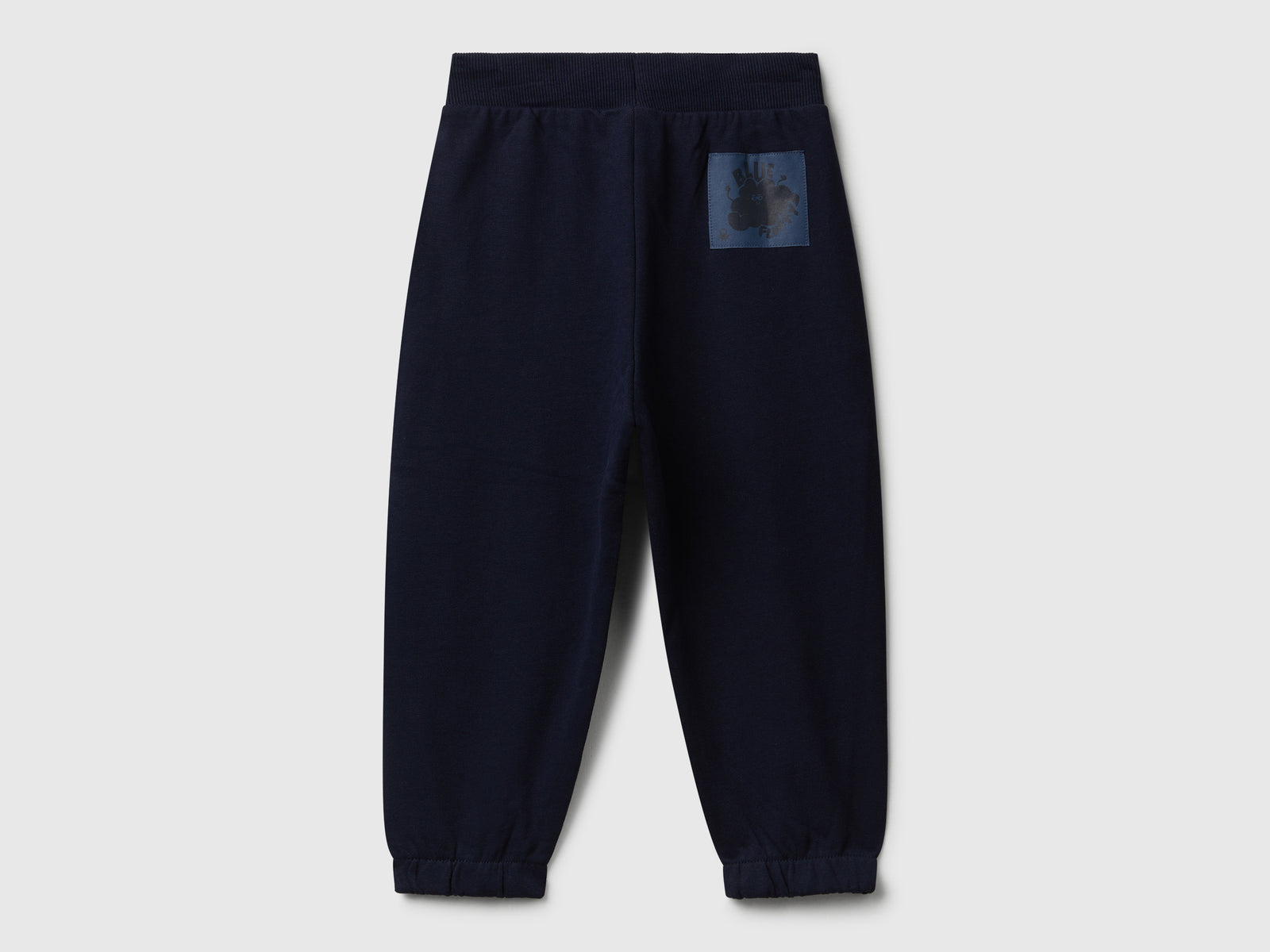 Joggers 100% cotone da bimbo blu scuro 2 | Benetton Outlet