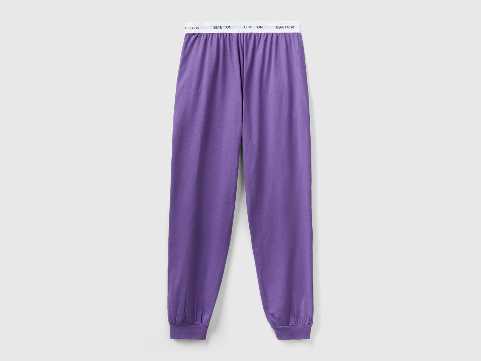 Pantaloni con elastico logato da donna viola 2 | Benetton Outlet