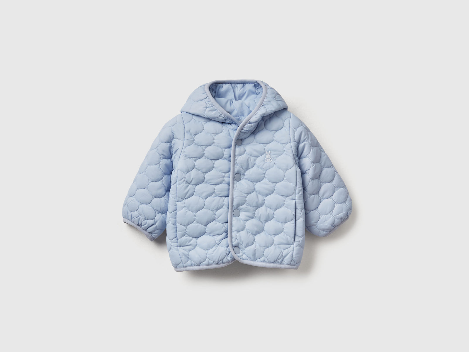 Giubbino trapuntato "Rain Defender" da neonato celeste | Benetton Outlet