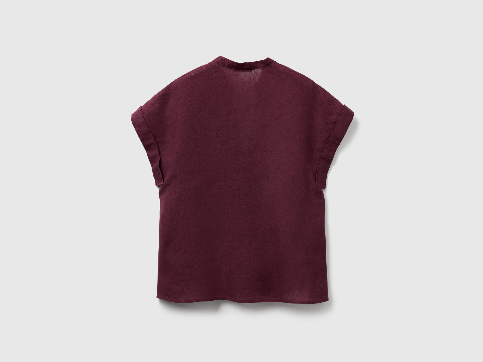 Blusa con scollo a V da donna prugna 2 | Benetton Outlet