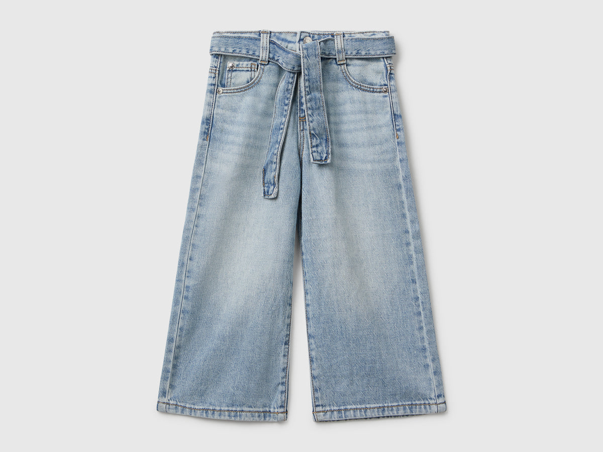 Jeans wide fit con fusciacca