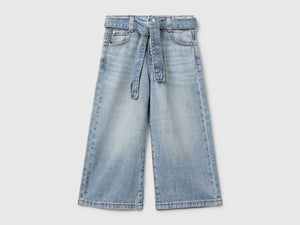 Jeans wide fit con fusciacca
