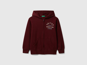 Felpa con zip e cappuccio
