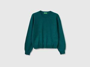 Maglia relaxed fit in pura lana Merino