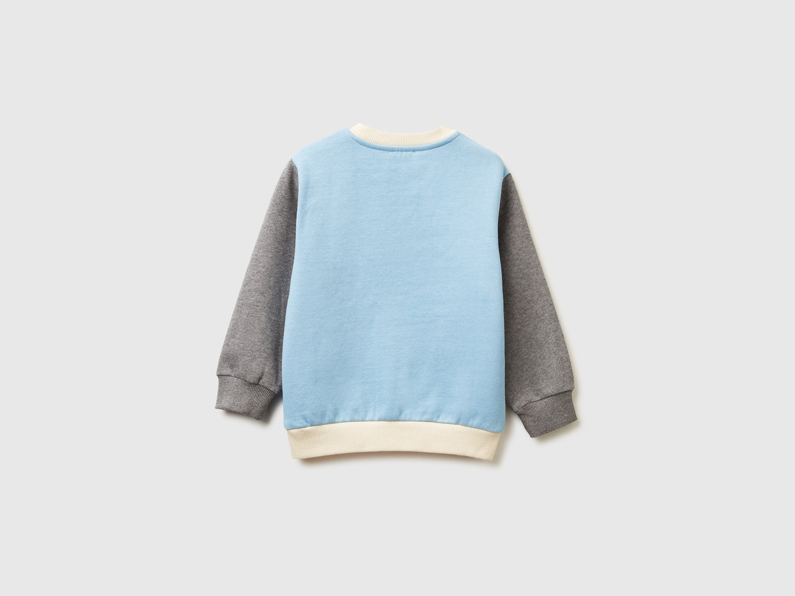 Calda felpa con tasca a marsupio da bimbo azzurro 2 | Benetton Outlet