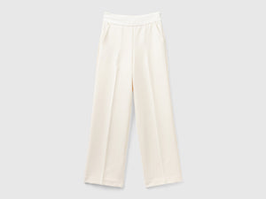 Pantaloni con cintura in raso
