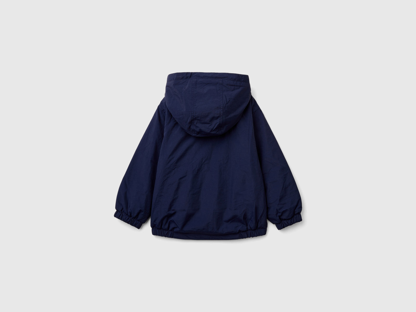 Giubbino con cappuccio oversize da bimbo blu scuro 2 | Benetton Outlet
