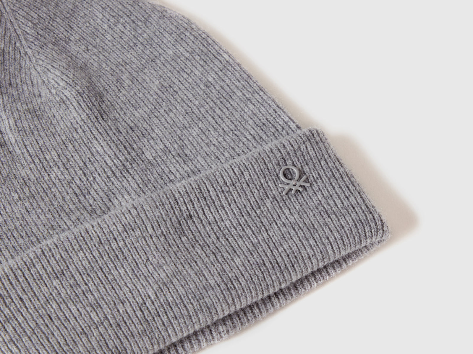 Berretto in misto lana da bambino grigio chiaro 3 | Benetton Outlet