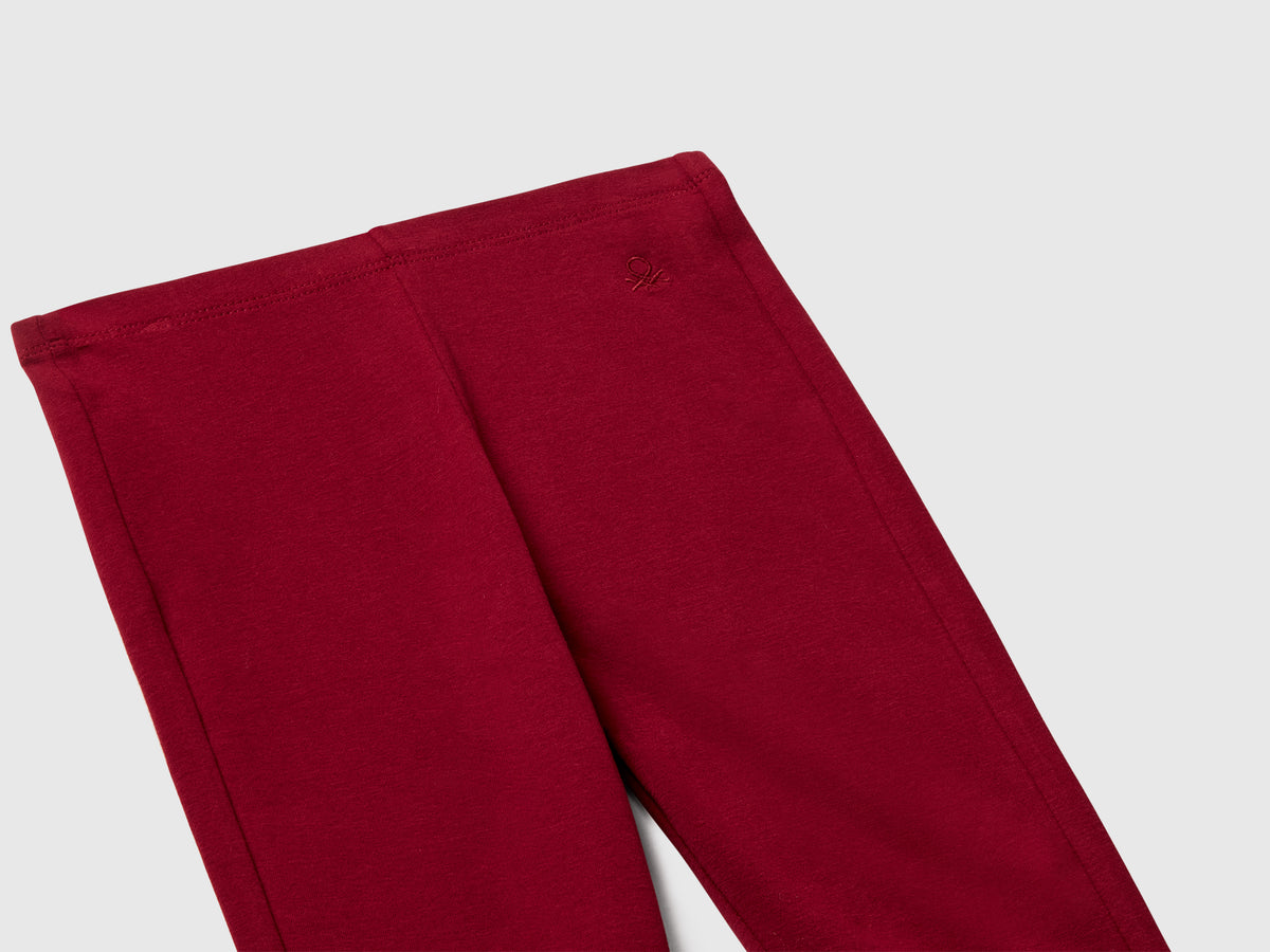 Leggings a zampa in cotone stretch