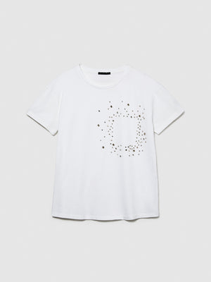 T-shirt con strass