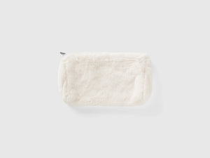 Beauty case in pelliccia sintetica