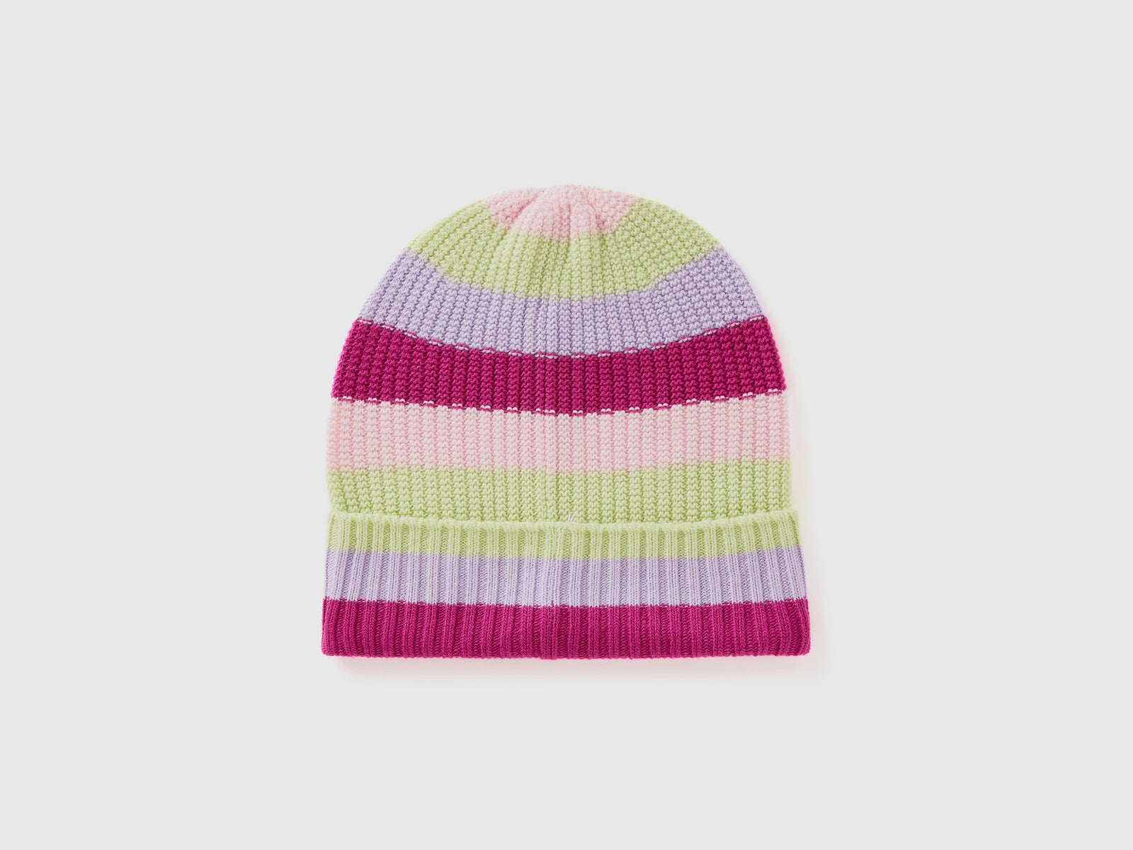 Striped knit beanie da bambino multi-color 2 | Benetton Outlet