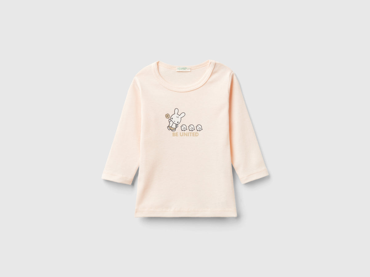 T-shirt manica lunga 100% cotone bio