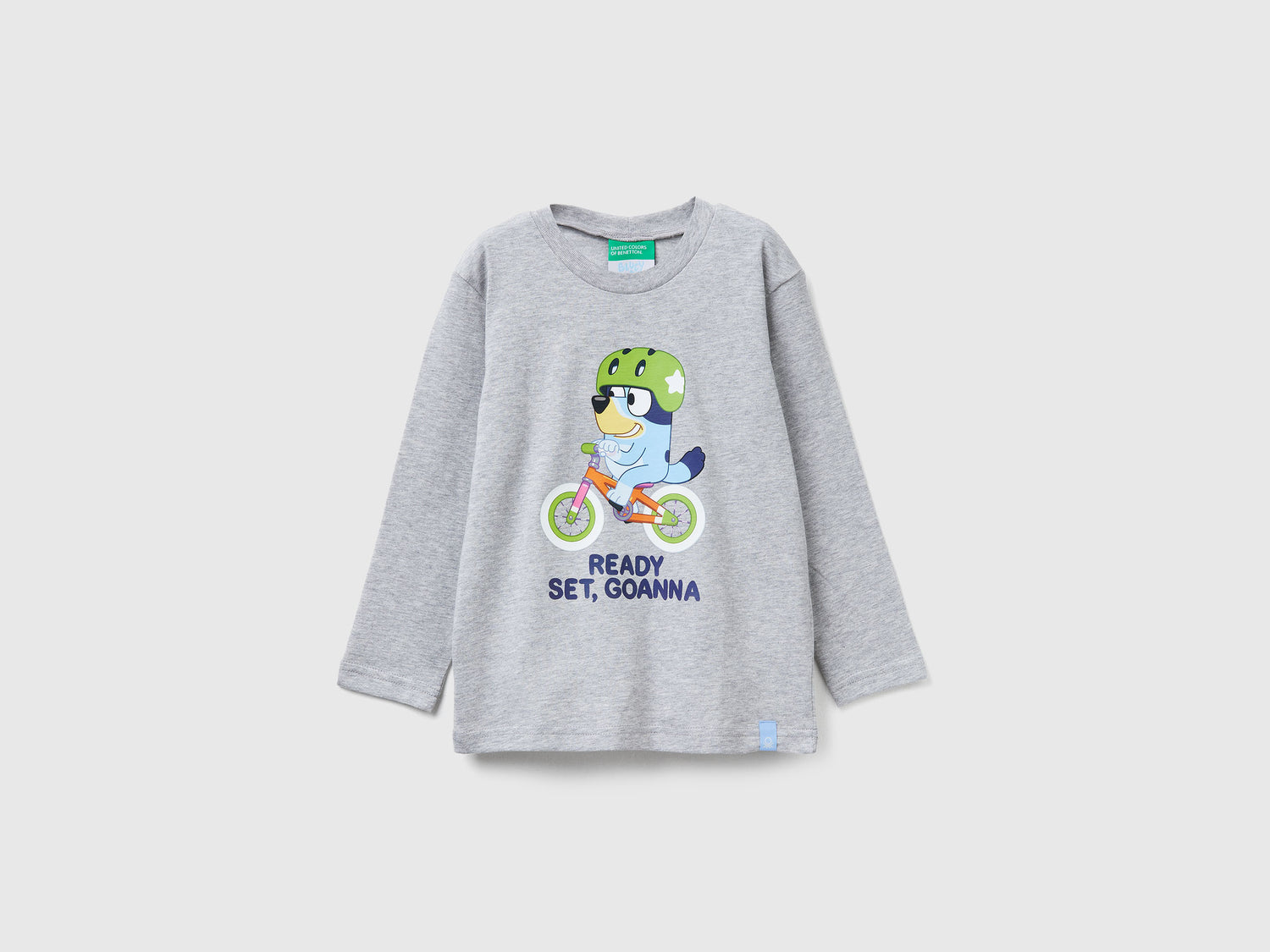 T-shirt con stampa Bluey ©Ludo Studio da bimbo grigio chiaro | Benetton Outlet