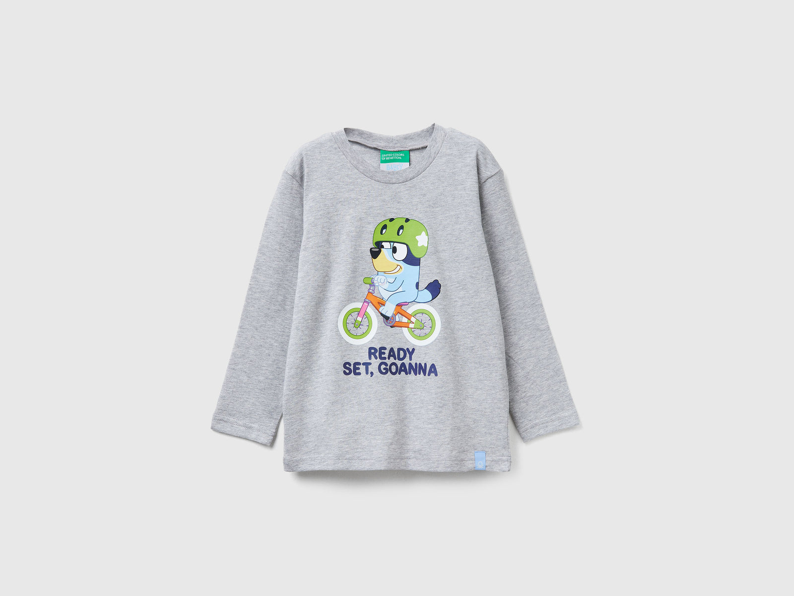 T-shirt con stampa Bluey ©Ludo Studio da bimbo grigio chiaro | Benetton Outlet