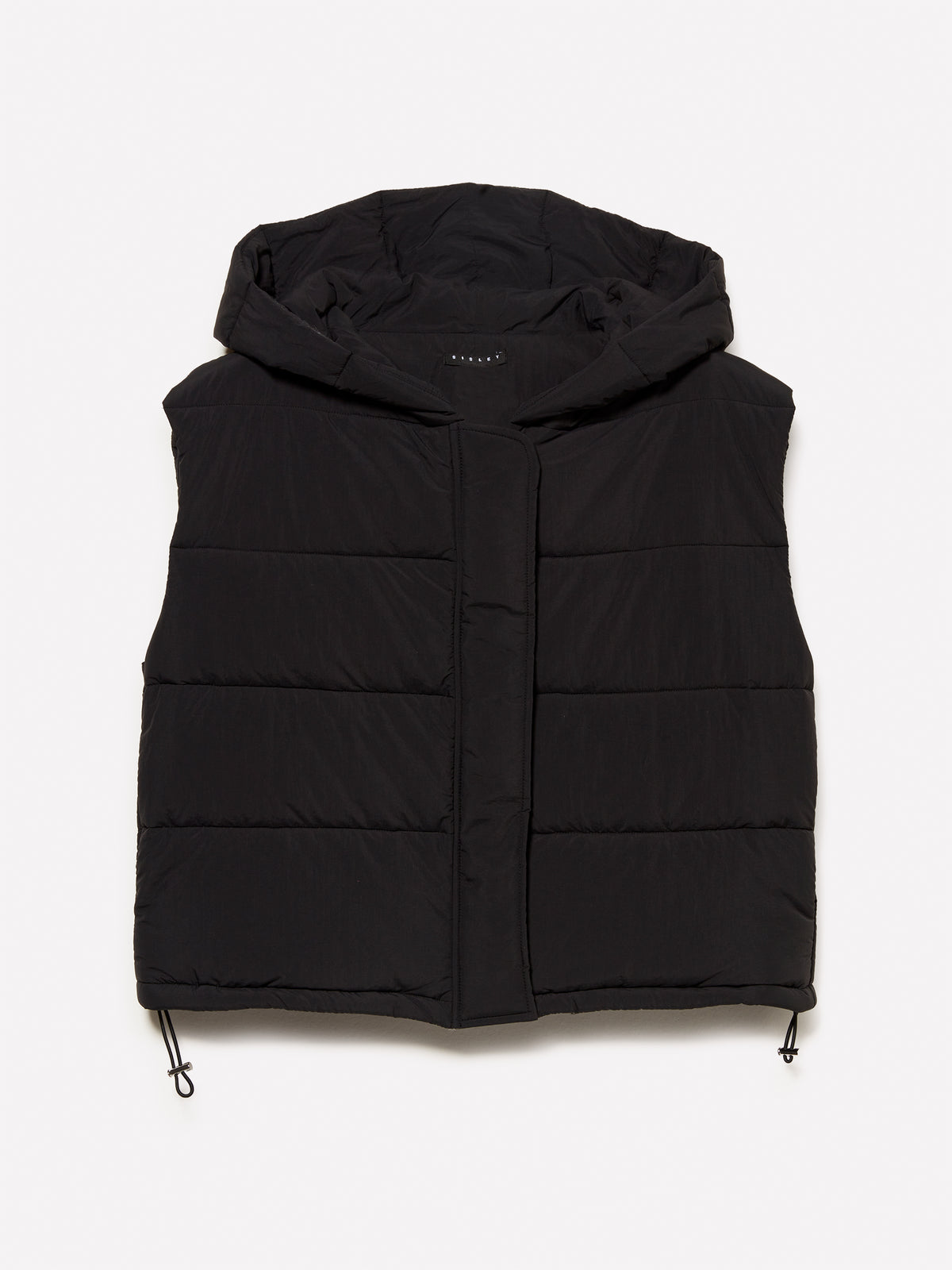 Gilet imbottito con cappuccio