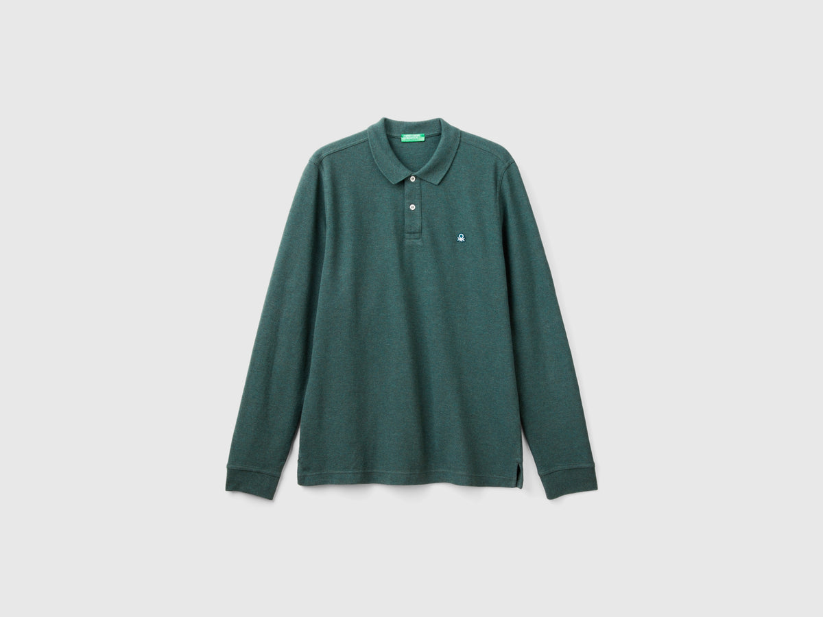 Polo mélange in cotone bio