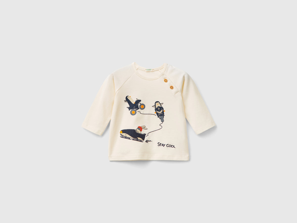 T-shirt con stampa animaletti