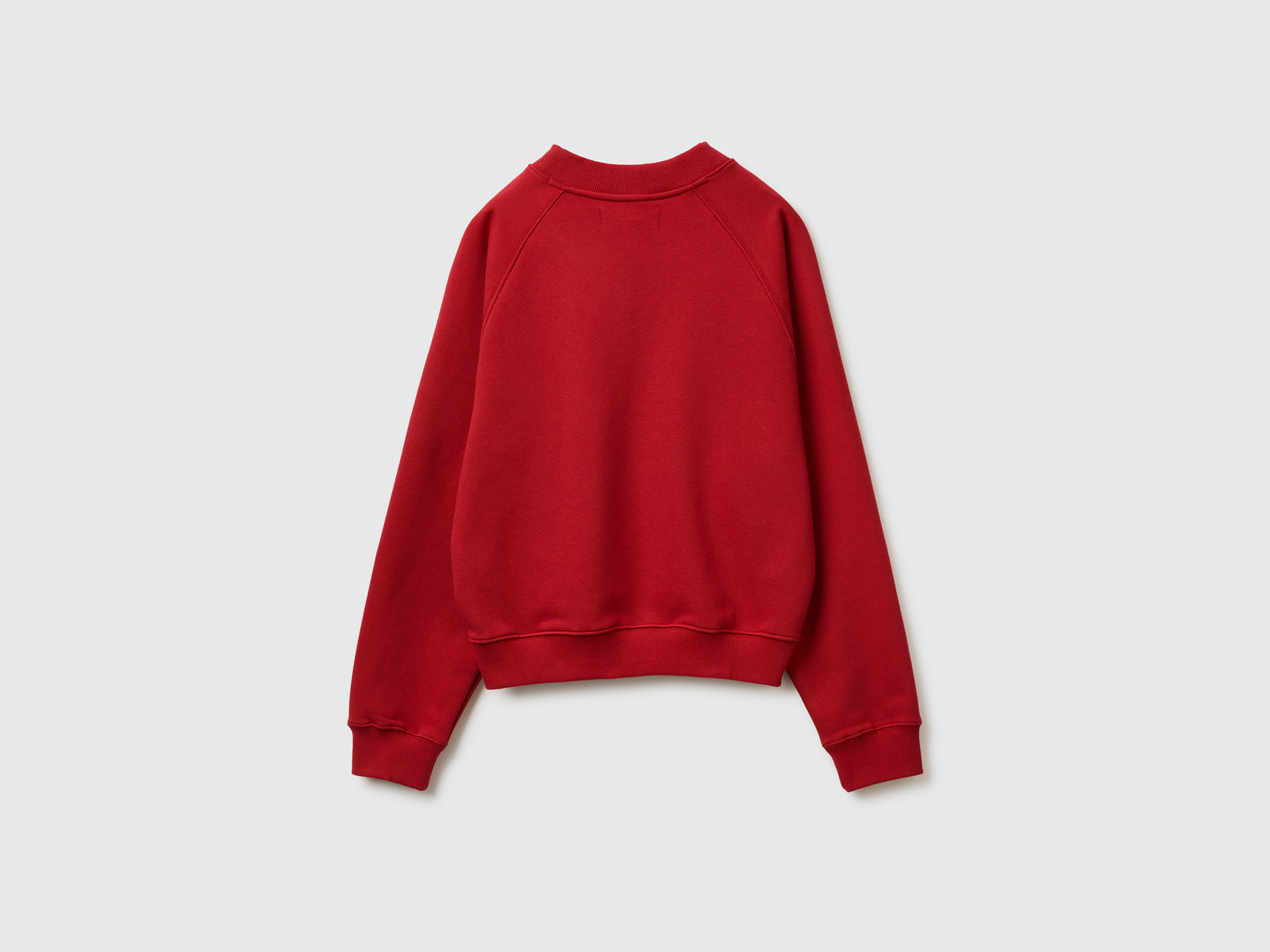 Felpa con scollo a V da donna rosso 2 | Benetton Outlet