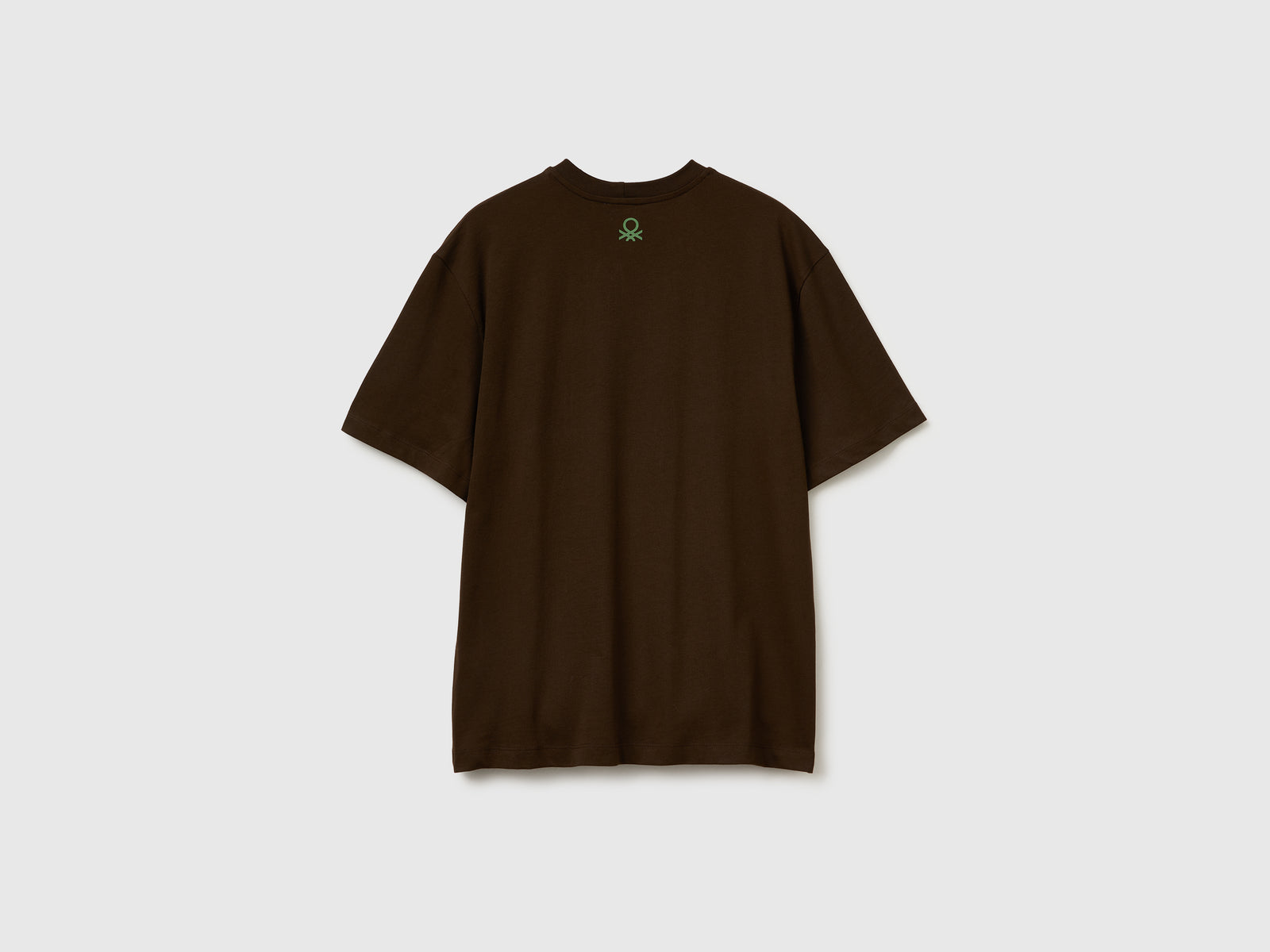 T-shirt over fit con stampa da uomo marrone 2 | Benetton Outlet