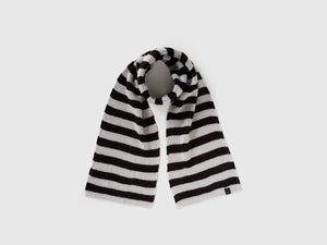 Sciarpa in maglia a righe