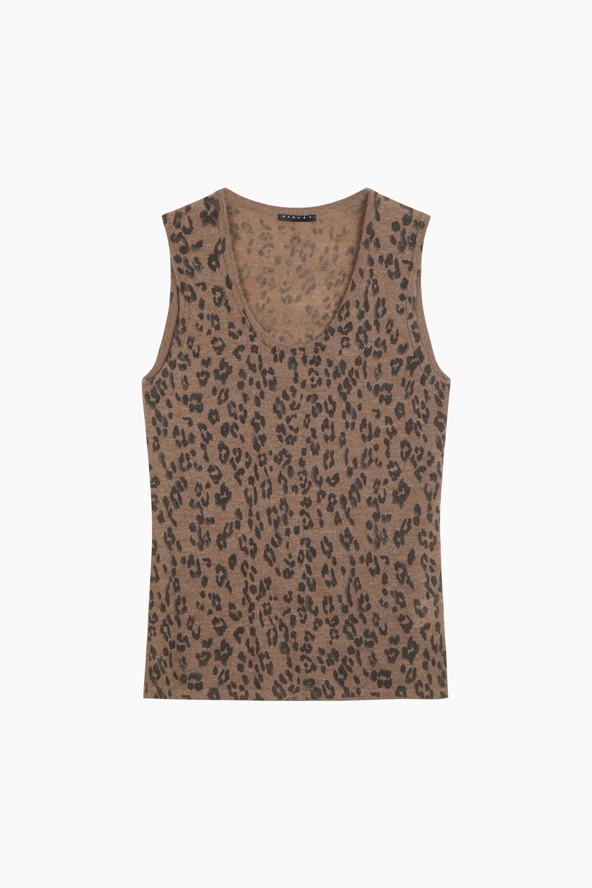 Canotta animalier in maglia
