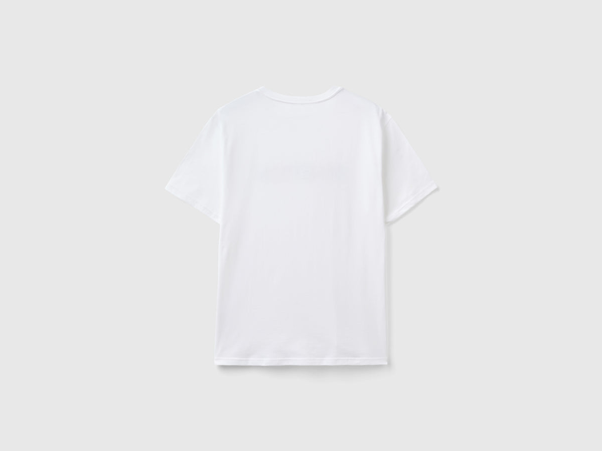T-shirt in cotone bio con logo