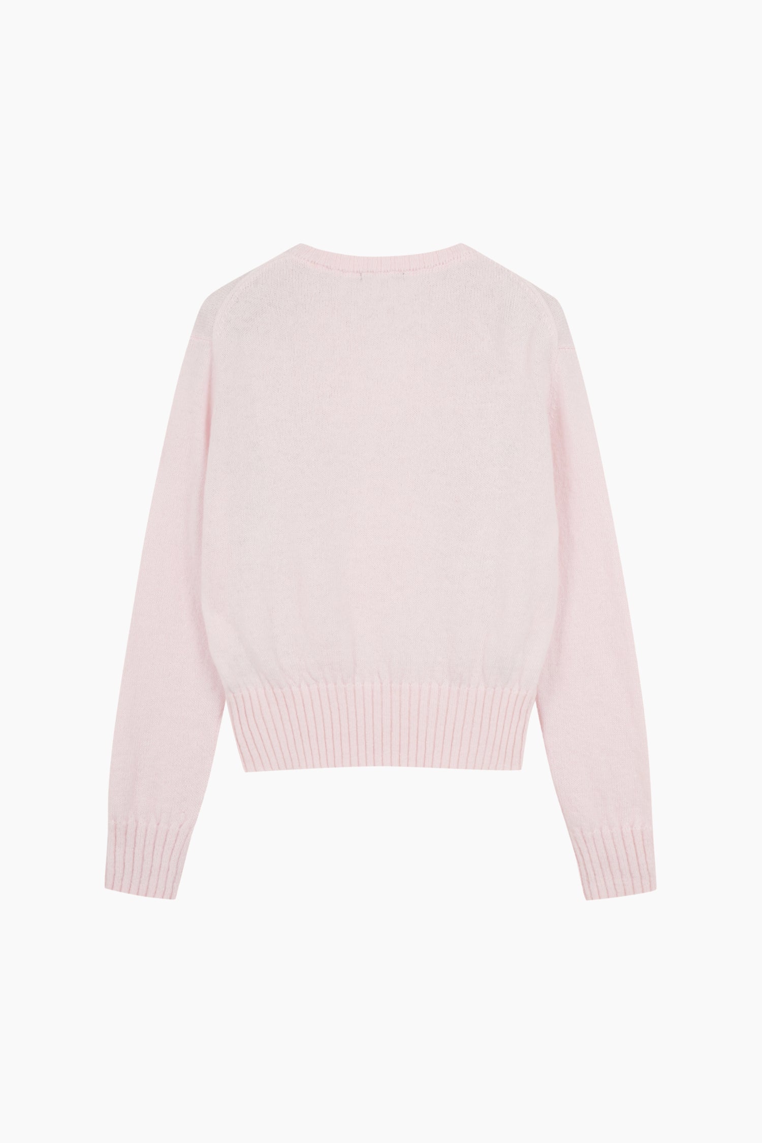 Maglia con intarsio lettering da donna rosa tenue 2 | Sisley Outlet