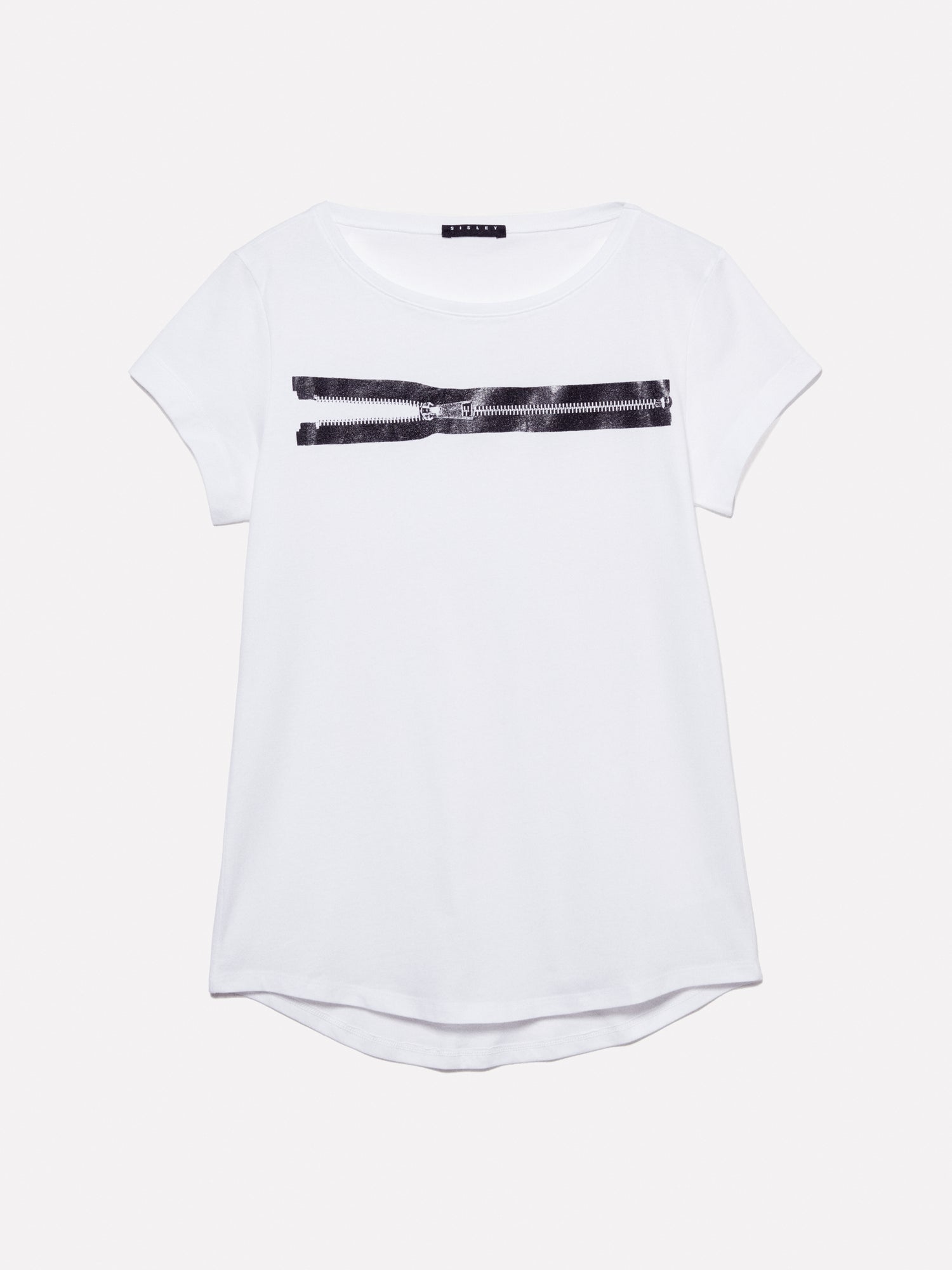 T-shirt con stampa da donna bianco | Sisley Outlet