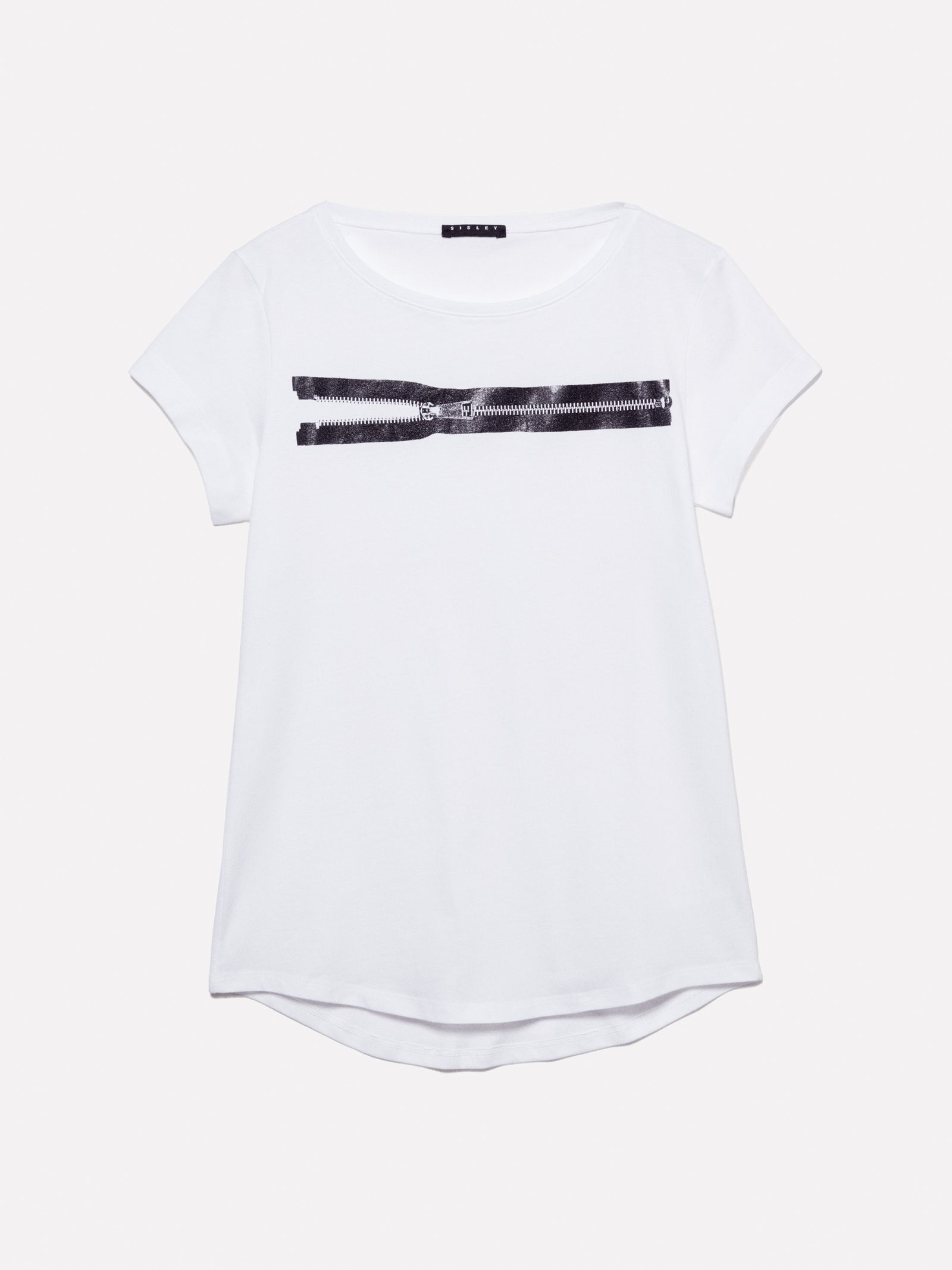 T-shirt con stampa da donna bianco | Sisley Outlet