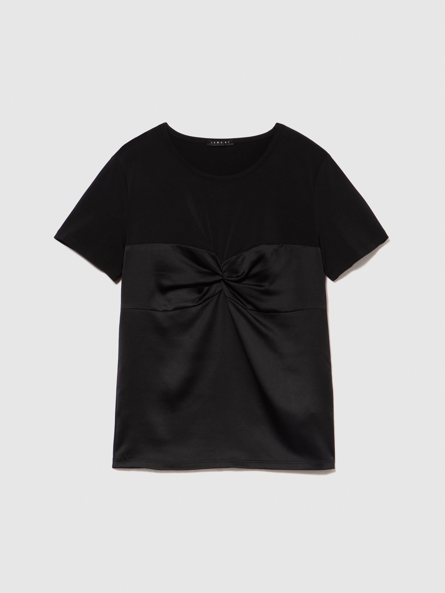T-shirt con torchon da donna nero | Sisley Outlet