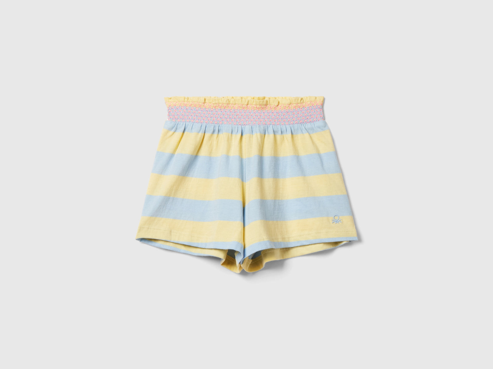 Shorts a righe con rouches da bimba multi-color | Benetton Outlet