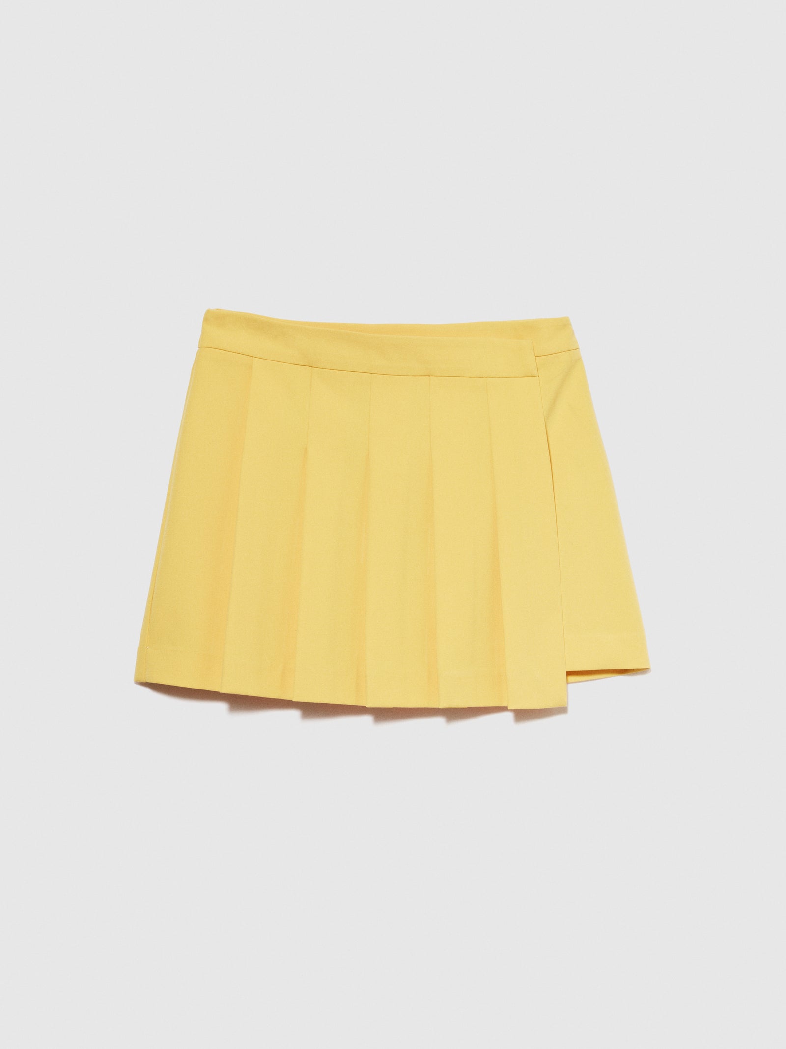 Minigonna con pieghe da donna giallo | Sisley Outlet