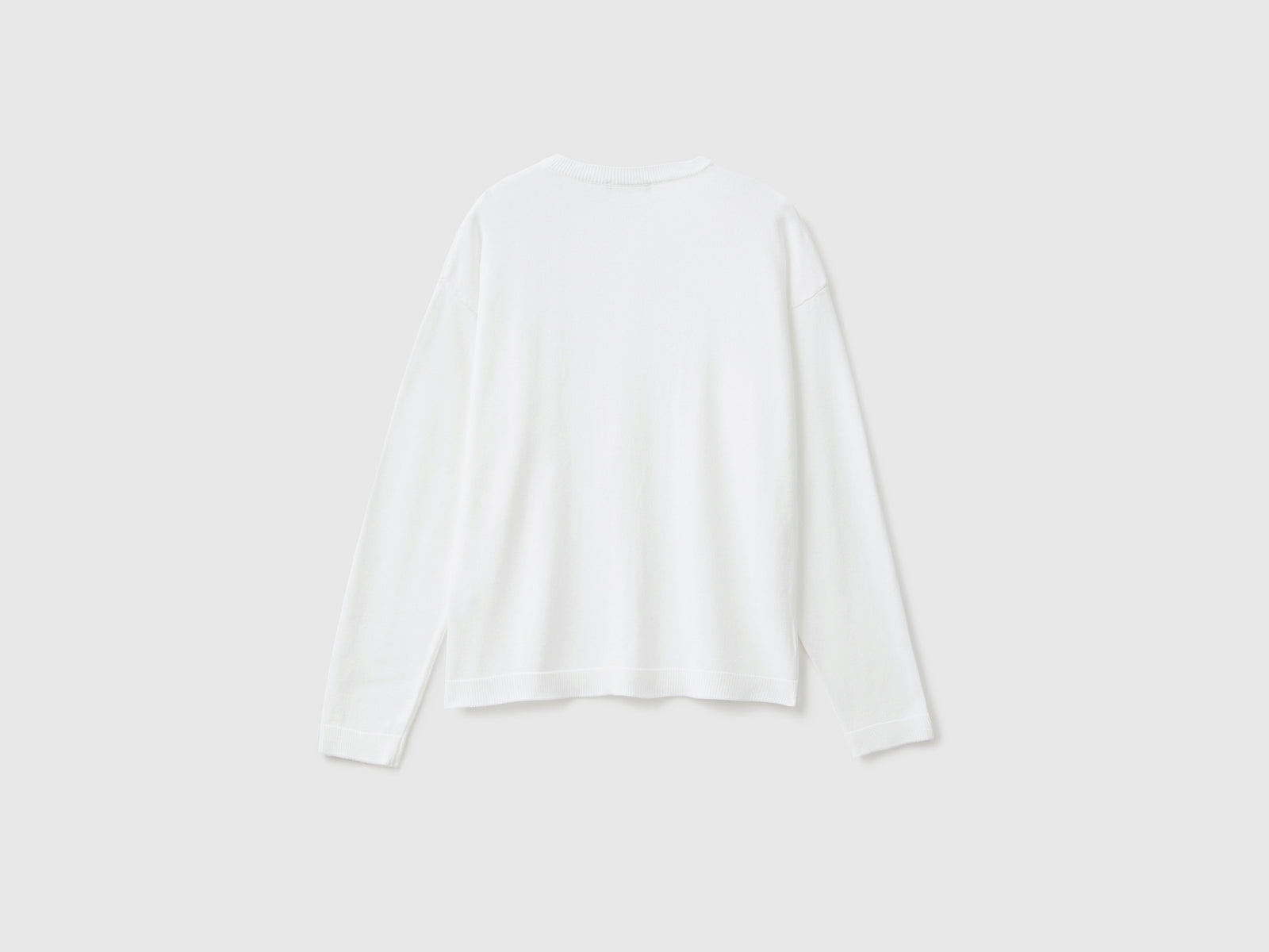 Cardigan girocollo con bottoni da donna bianco panna 2 | Benetton Outlet