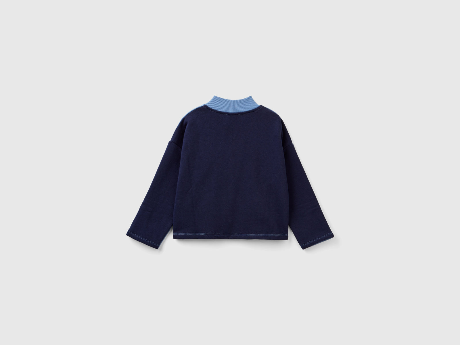 Felpa con zip e stampa da bimba multi-color 2 | Benetton Outlet