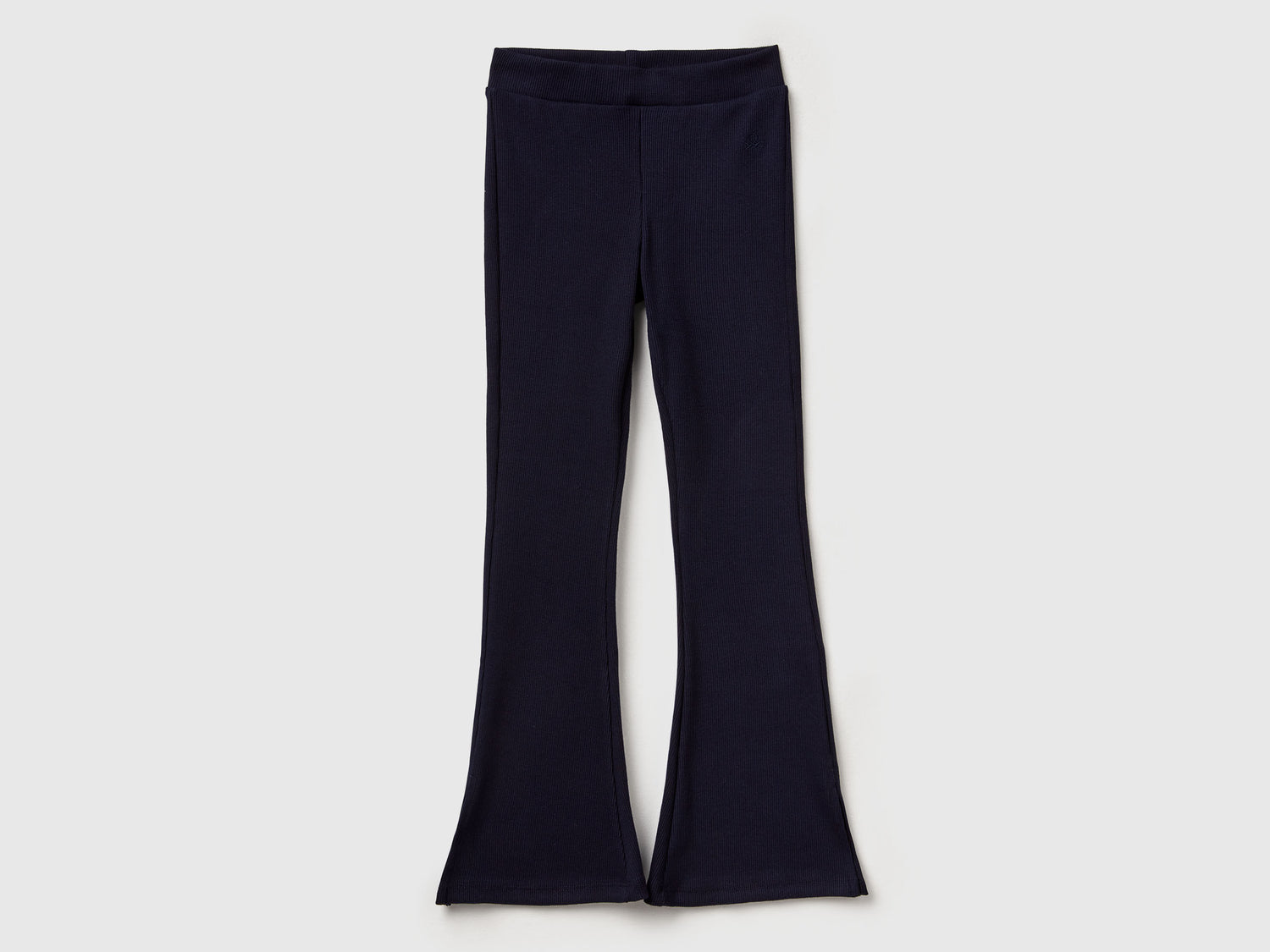 Leggings a zampa da bambina blu scuro | Benetton Outlet