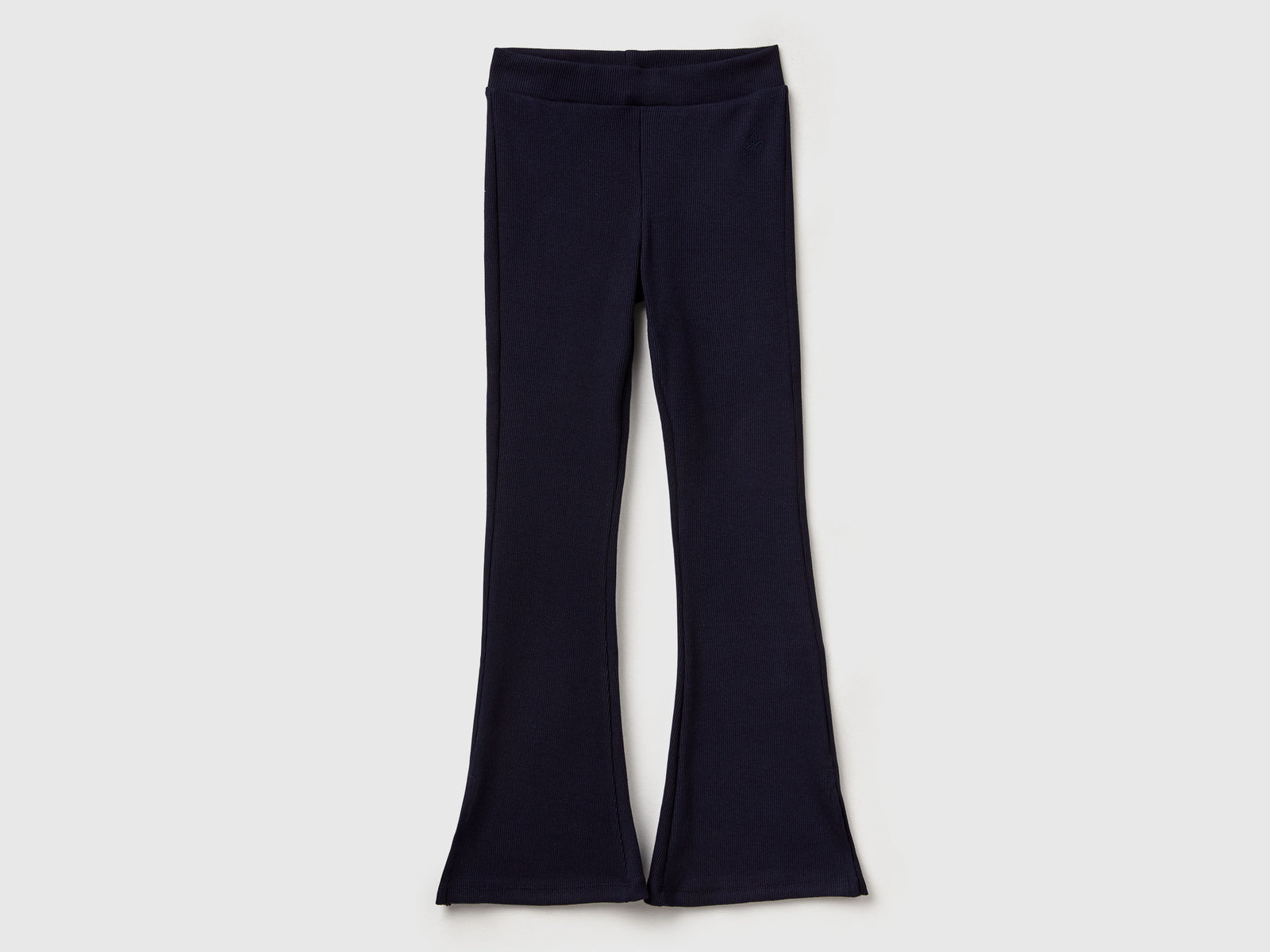 Leggings a zampa da bambina blu scuro | Benetton Outlet