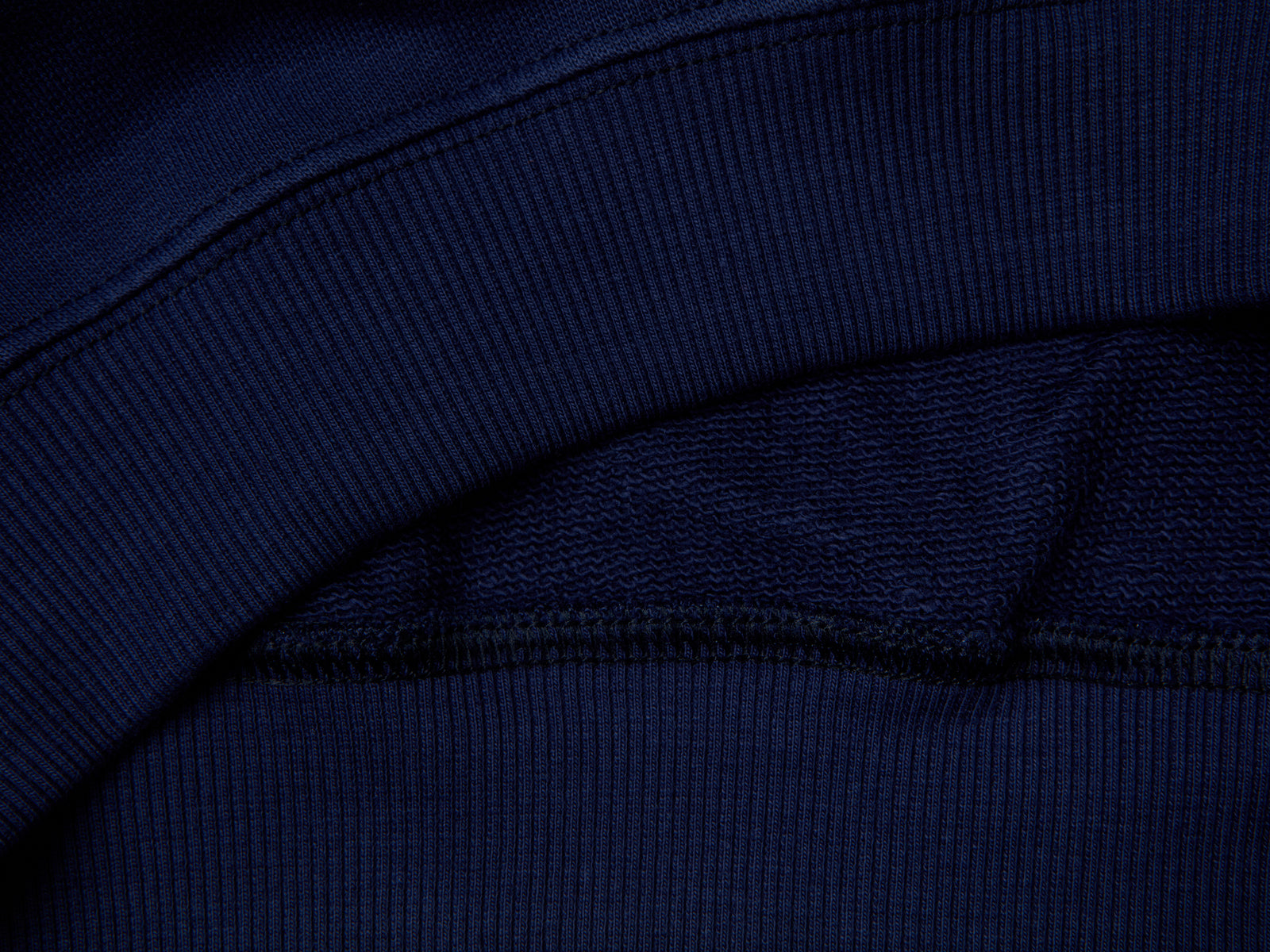 Felpa 100% cotone con logo da bambina blu scuro 2 | Benetton Outlet