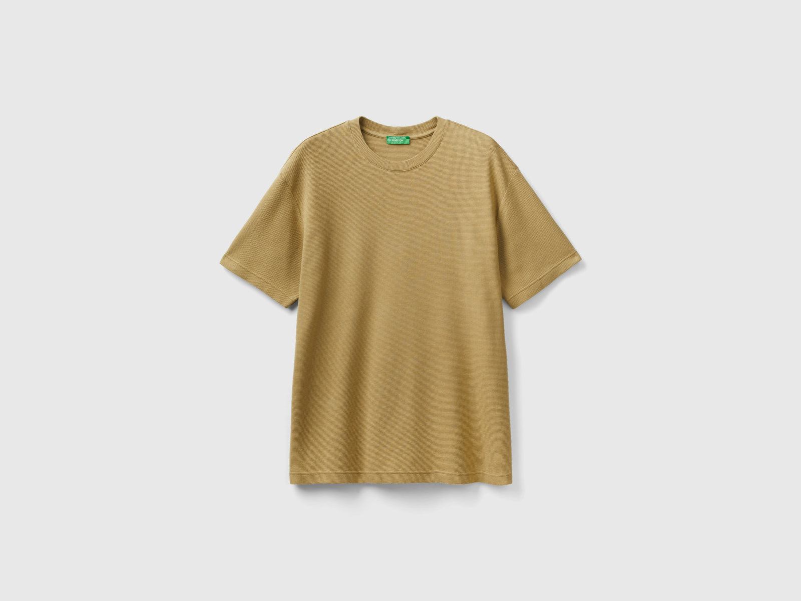 Maglietta relaxed fit da uomo beige | Benetton Outlet