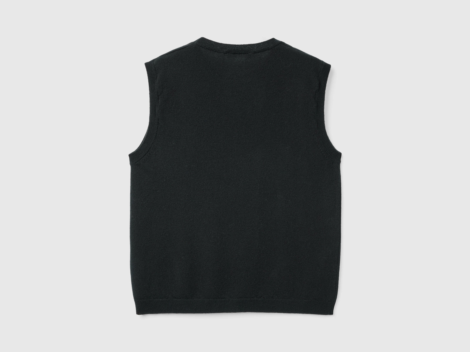 Gilet in pura lana Merino da donna nero 2 | Benetton Outlet