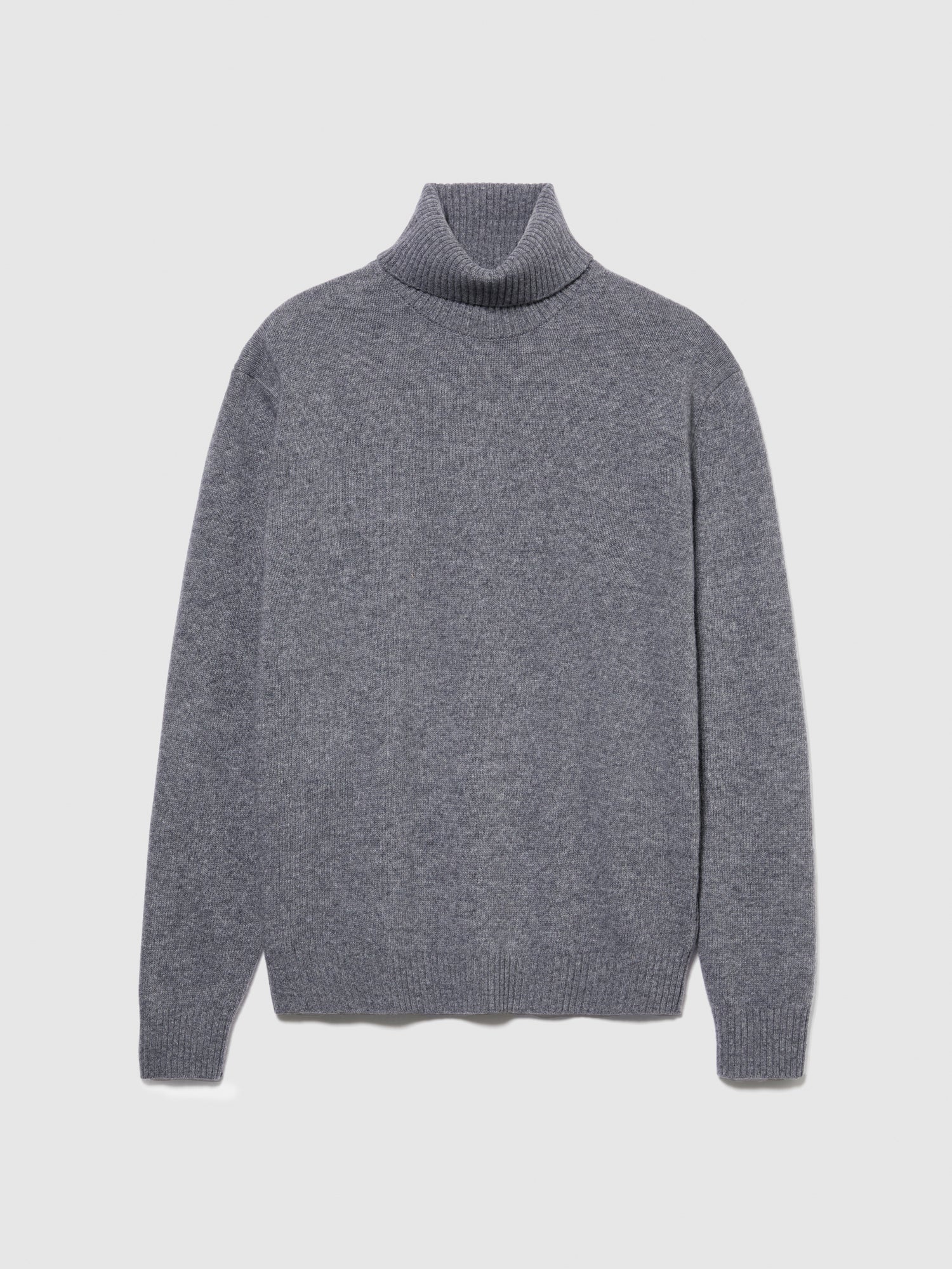 Maglia collo alto in misto lana da uomo grigio | Sisley Outlet