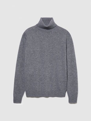 Maglia collo alto in misto lana