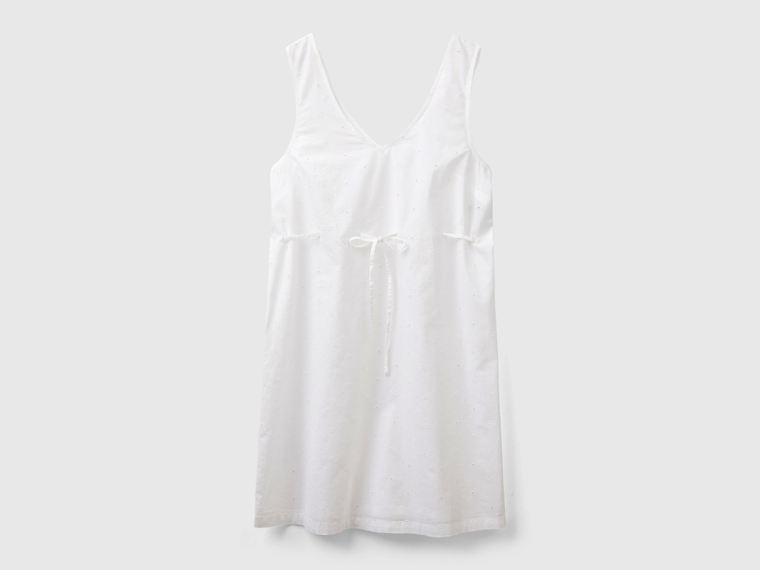 Camicia da notte con ricami sangallo da donna bianco | Benetton Outlet