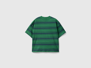 T-shirt lupetto a righe