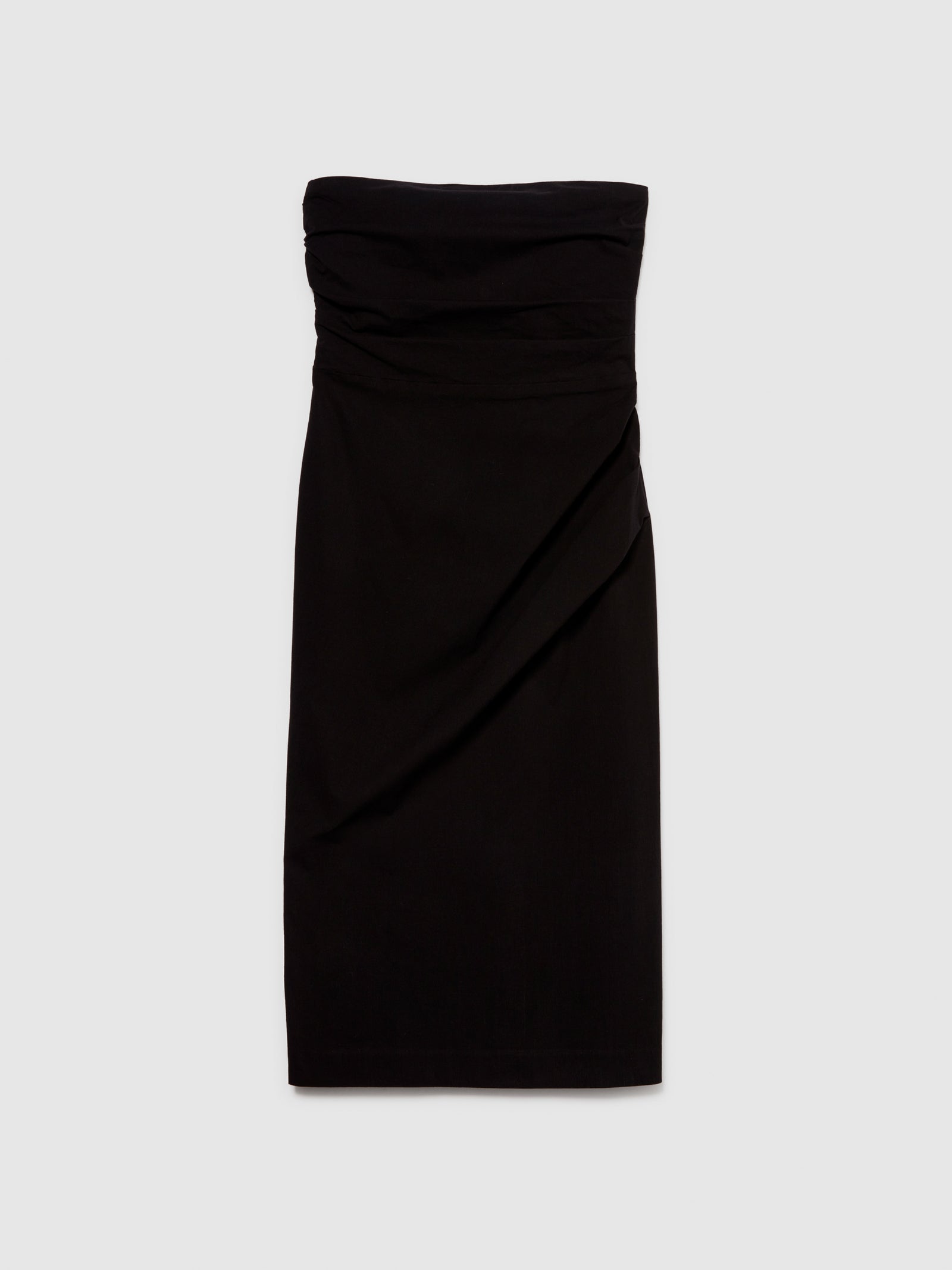 Vestito aderente con arriccio da donna nero | Sisley Outlet