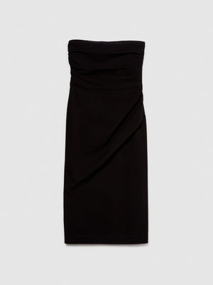 Vestito aderente con arriccio