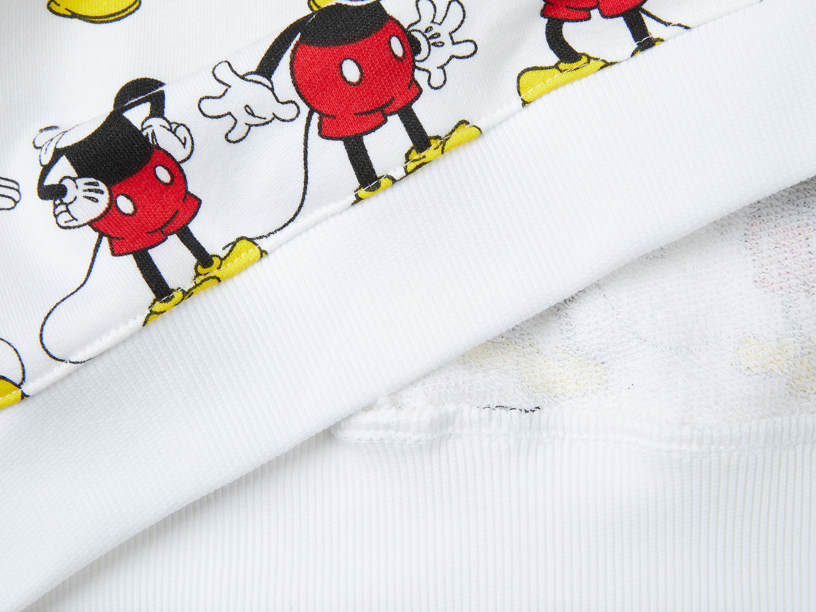 Felpa Mickey Mouse da bimbo bianco 2 | Benetton Outlet